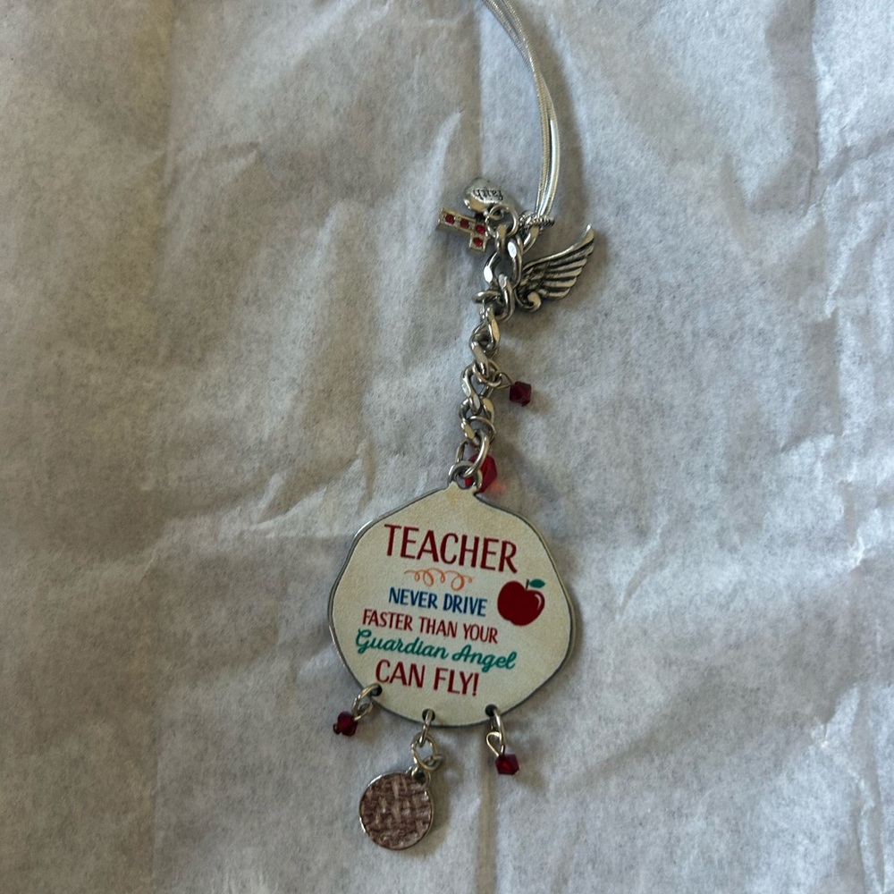Guardian Angel Teacher Keychain
